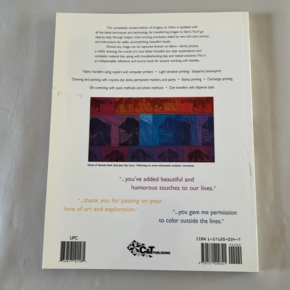 NWT Imagery on Fabric BOOK Jean Ray Laury 1997 Textile Printing Creativity - Picture 3 of 17